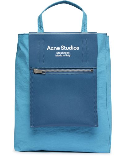 Acne Studios Tote Bag Baker Out M Recycled - Blau
