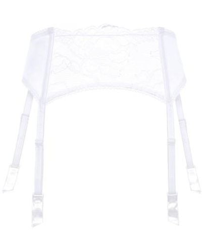 La Perla Lace Suspender Belt - White