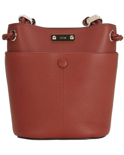 Chloé Key Bucket Bag - Red