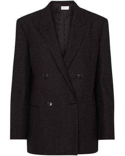 The Row Wilsonia Double-breasted Jacket - Black