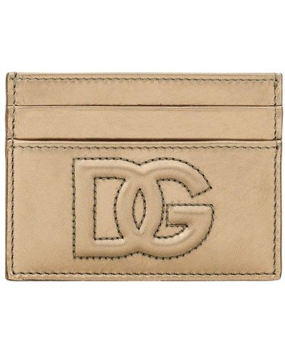 Dolce & Gabbana Dg Logo Card Holder - Natural