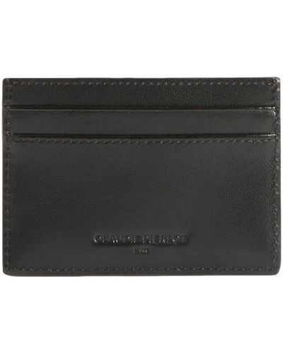 Claudie Pierlot Porte-cartes cuir suède - Noir