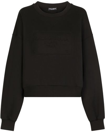 Dolce & Gabbana Sweatshirt aus Jersey - Schwarz