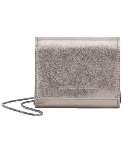 Brunello Cucinelli Wallet With Monile - Grey