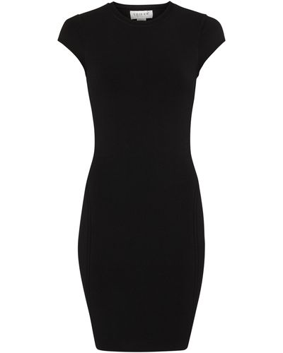 Victoria Beckham Mini robe VB Body Compact à mancherons - Noir