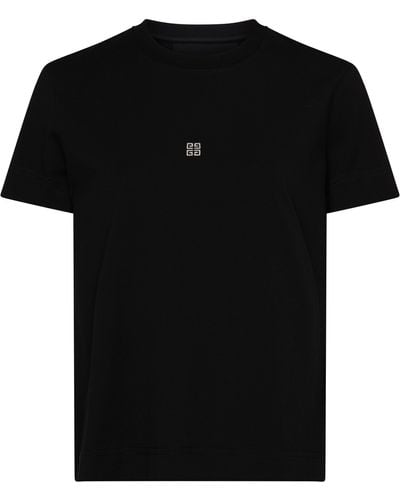 Givenchy T-Shirt Slim Fit aus Baumwolle - Schwarz
