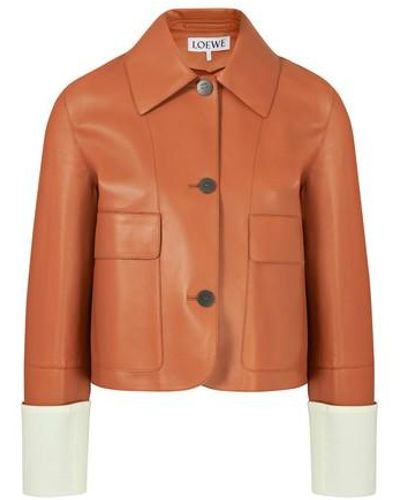 Loewe Button Jacket - Orange
