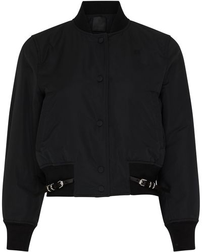 Givenchy Voyou Varsity-Jacke aus Baumwolltaft - Schwarz