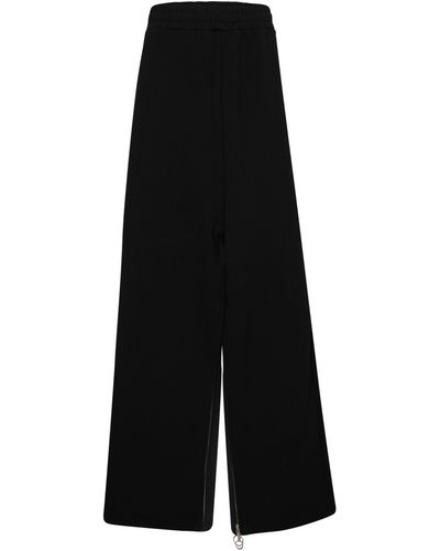 Setchu Pantalon large à fermeture éclair - Noir