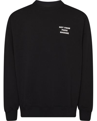 Drole de Monsieur Le Sweatshirt Slogan - Noir