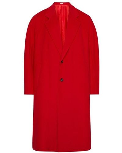 Alexander McQueen Wool-cashmere Oversized Coat - Red