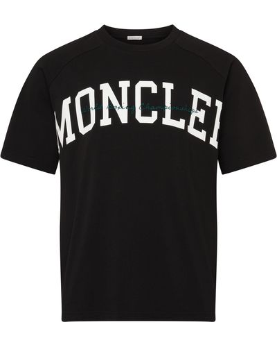 Moncler Kurzärmeliges T-Shirt - Schwarz