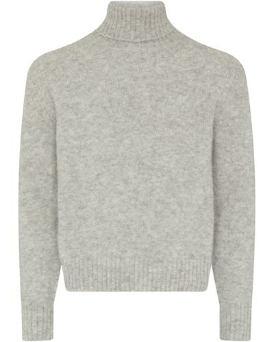 Tom Ford Pull col roulé - Gris
