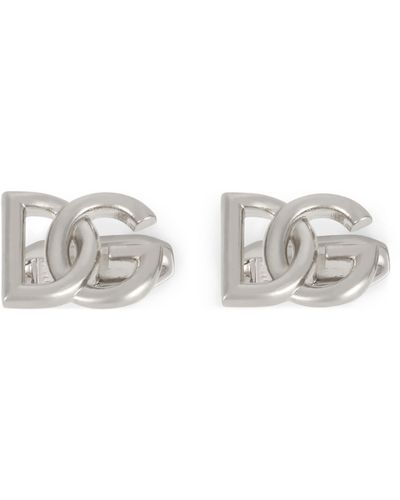 Dolce & Gabbana Manschettenknöpfe mit DG-Logo - Schwarz