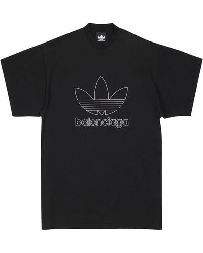 Balenciaga / ADIDAS - Übergroßes T-Shirt - Schwarz