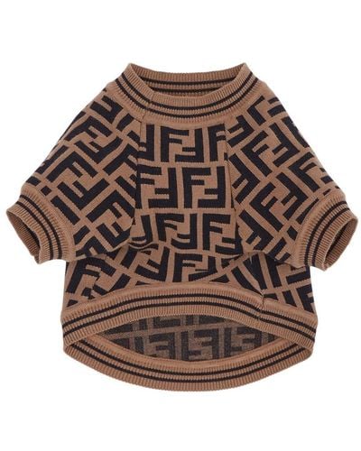 Fendi Dog Sweater - Brown