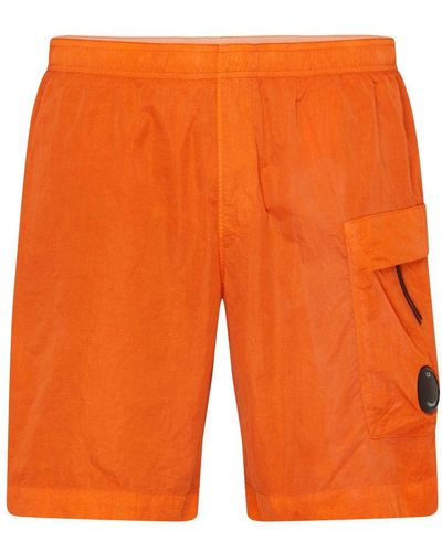 C.P. Company Eco-Chrome R Utility Swim Shorts - Orange