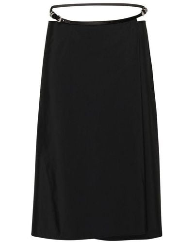 Givenchy Voyou Wrap Skirt - Black
