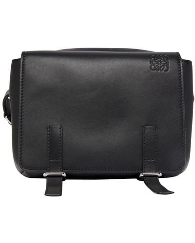Loewe Military Xs Messenger Bag - Black