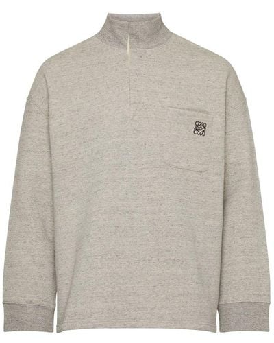 Loewe High Neck Sweatshirt - Grey