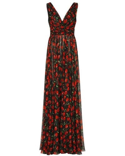 Dolce & Gabbana Long Dress - Brown
