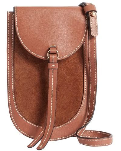 Vanessa Bruno Lou Phone Pouch - Brown