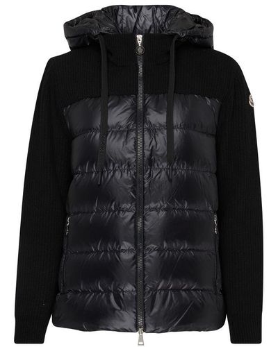 Moncler Bi-material Puffer Jacket - Black