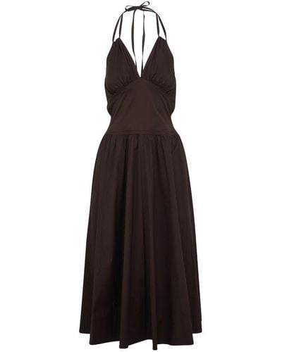 Bottega Veneta Maxi Cotton Dress - Black