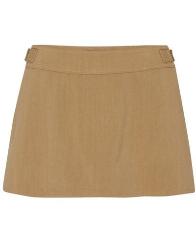 Loewe Short Skirt - Natural