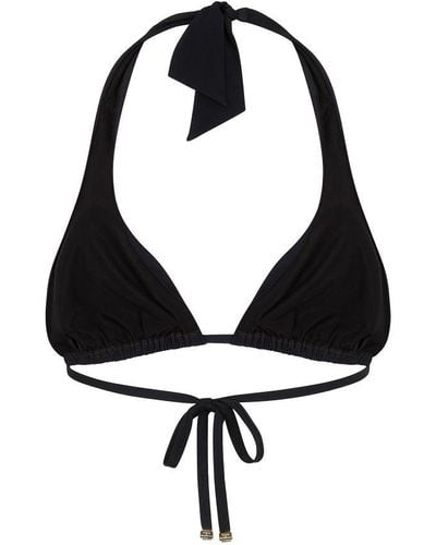 Dolce & Gabbana Padded Triangle Bikini Top - Black