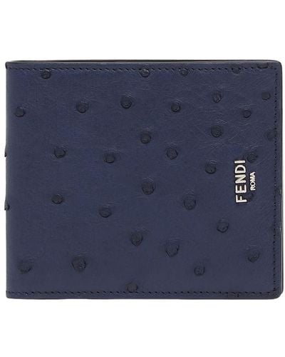 Fendi Signature Wallet - Blue