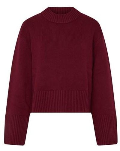Lisa Yang Sony Cashmere Round-neck Sweater - Red