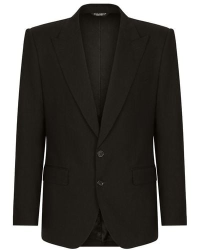 Dolce & Gabbana Stretch Wool Martini-fit Suit - Black