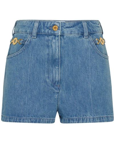 Patou Jewelry Mini Shorts - Blue