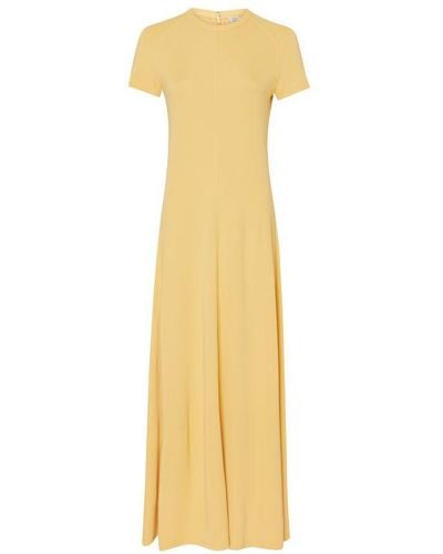 Totême Loose-Fit Jersey Dress - Yellow