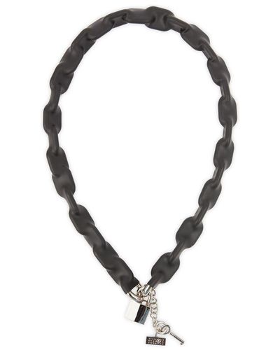 MM6 by Maison Martin Margiela Cover Necklace - Black