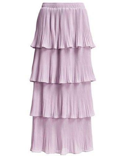 Essentiel Antwerp Dacie Ruffled Plissée Skirt - Purple