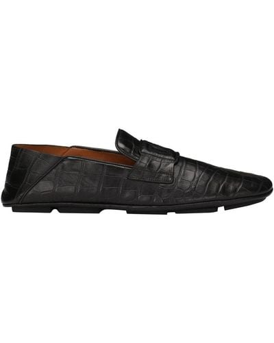 Dolce & Gabbana Calfskin Driver Shoes - Black