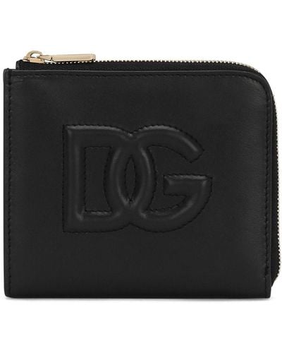 Dolce & Gabbana Porte-cartes avec logo DG - Noir