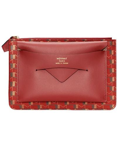Moynat Enveloppe Pouch Mm - Red