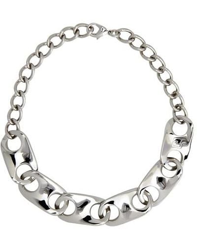 Rabanne Wave Chain Necklace - Metallic