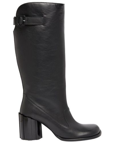 Ami Paris Buckled Boots - Black