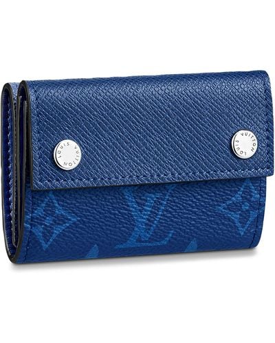 Louis Vuitton Porte-monnaie compact Discovery - Bleu