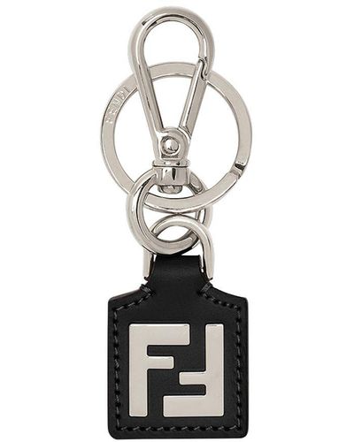 Fendi Ff Key Ring - Black