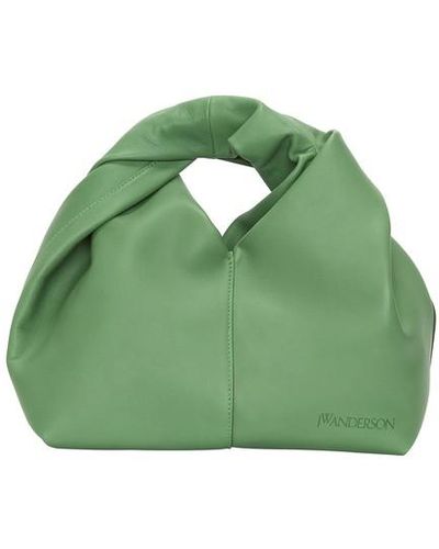 JW Anderson Mini sac twister hobo - mini sac en cuir - Vert