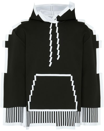 Loewe Sweatshirt à capuche pixelisé - Noir
