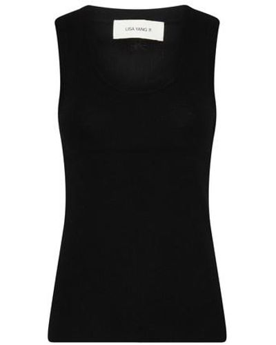 Lisa Yang Devyn Cashmere Tank Top - Black