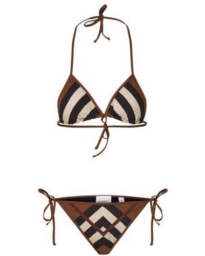 Burberry Printed Swimsuit - White