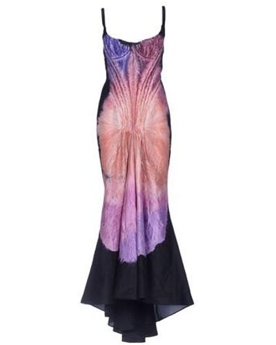 Marni Dyed Rainbow Silk Taffeta Dress - Purple