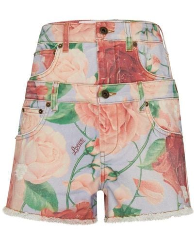 Loewe Roses Shorts - Multicolour